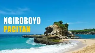Traveling to ngiroboyo beach Pacitan East Java Indonesia