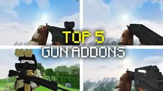 Top 5 - Best MCPE Guns Add-ons/Mods [ 3D Guns, Scopes ] (1.17+) - 2021