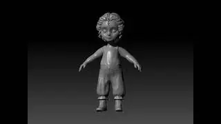 Little Girl Model Turn Around