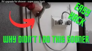RV upgrade for shower - super easy hack