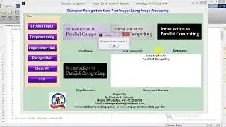 Matlab Code for Character Recognition From Images Using Image Processing IEEE Based Project