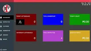 Gym Management System - Developed in VB.NET with XAMPP SQL