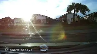 Cheap dash cam vs the sun