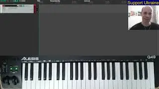 Testing my new MIDI keyboard Alesis Q49 mkii