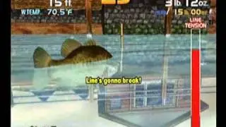 Sega Bass Fishing (Dreamcast) - Arcade Mode, Lodge (8/1/09) (Steven)