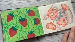 Sketchbook session - loose colourful pattern in acrylic markers