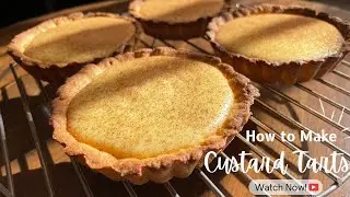 How to make a Custard Tart Crust | Custard Tart Recipe | Easy Single Serving Dessert