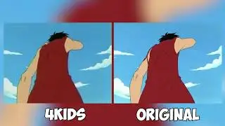 One Piece Japanese uncensored version vs Global version...