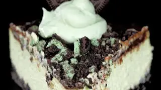 Mint Oreo Cheesecake | ASMR Dessert