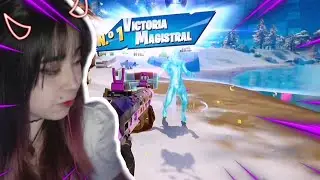 Mi primera vez ganando en FORTNITE en stream GG | Song Hyun Ri 🐼