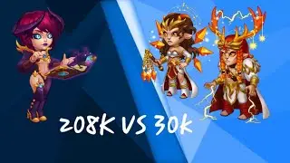 208K Twins Vs only 30k Iris interesting battle!|@Herowarsmobile2022