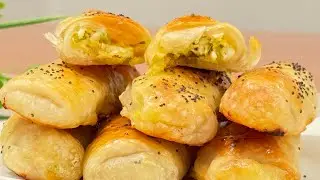 Трубочки тәрізді ірімшікпен дәмді пирожки!😋