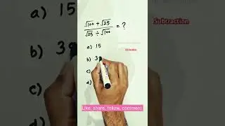 squareroot maths question #maths #shortfeed comment your answer