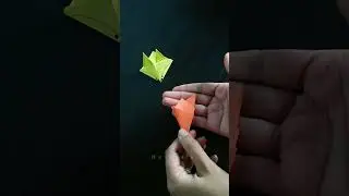 Simple paper Flower cutting for kids 
