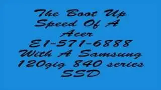 Linux Mint 14 On A Acer Aspire with a Samsung 840 series SSD Speed Test