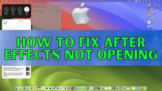 How to fix After Effects Not Opening MacOS (2025)