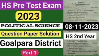 pre test exam 2023 political science|pre final exam 2023 question paper|pre test 2023|hs exam 2024