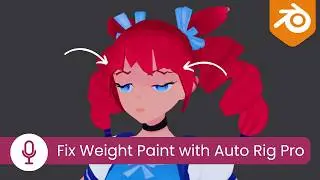 How to Adjust Weight Paint on your Face Rig with Auto Rig-Pro in Blender