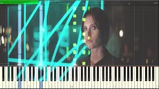 Hope - Rogue One (A Star Wars Story) [Synthesia Piano Tutorial]