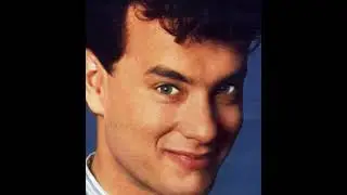 A literal video of tom hanks face from the dvd cover of big 1988