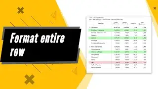 Format entire row in Power BI using Inforiver