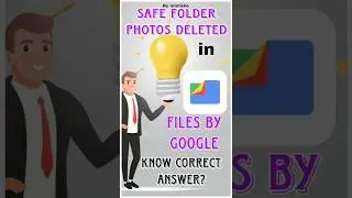 Safe folder Photos deleted| Can we recover|Files by Google|KeshavTechy