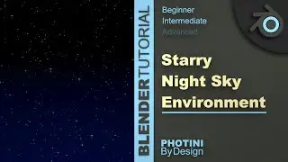 How To Make A Starry Night Sky - Blender Tutorial
