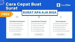 Cara Cepat Buat Surat - Lengkap Surat Apa Saja Bisa Tanpa  Microsoft Word