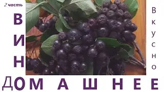 Вино из черноплодной рябины  2 часть.Вкусное всегда!