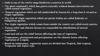 Summery of chapter-5-Natural Vegetation and Wildlife