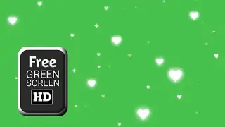 Heart effects green screen video |  Green screen love animation hd | Green screen video