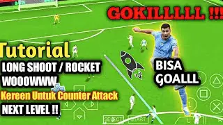 TUTORIAL LONG SHOOT BISA DARI TENGAH LAPANGAN DI EFOOTBALL PES PPSSPP