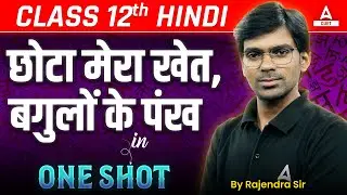 Class 12 Hindi Chhota Mera Khet Bagulo ke Pankh in One Shot | By Rajendra Sir