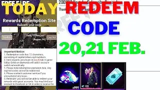 Today Redeem Code Free Diamonds || 20,21 February 2023 || Garena Free Fire | Rewards Redemption Site