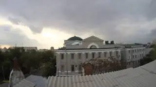 Крыша в центре Ростова круговой таймлапс