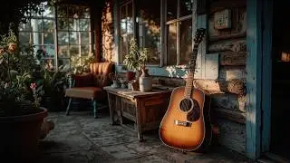 Soft Acoustic Guitar Music ~ Peaceful Sunset Melodies for Deep Relaxation & Stress Relief