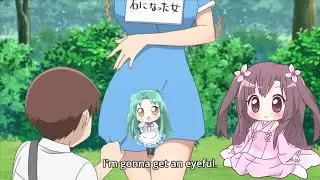 I'm gonna get an eyeful ,anime funny moment
