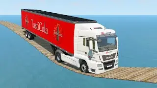 Cars vs Suspension Bridge – BeamNG.Drive