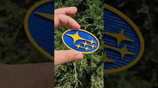 Напечатал на 3д принтере эмблему Subaru Субару 