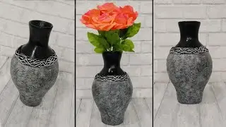 Как сделать вазу своими руками//Ваза из шарика и шпатлёвки