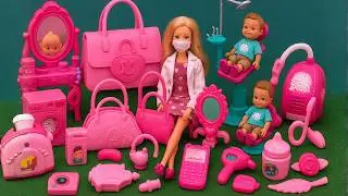 3 Minutes Satisfying with Unboxing Barbie Doll Family Playset，Cute Pinkfong Ambulance Car Toys ASMR