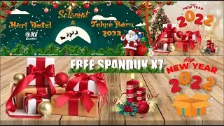 DOWNLOAD SPANDUK NATAL DAN TAHUN BARU 2022  -  FREE CDR