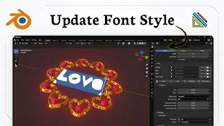 How to change font of text in Blender (Letter Update)