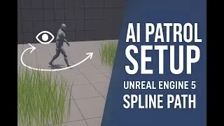 Enemy Patrol on Spline Tutorial |Stealth Gameplay System in UE05 part 1