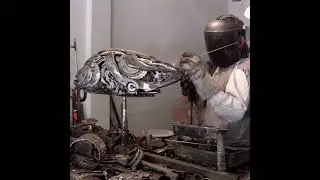 Making Tuna fish from scrap #fish #fising #sculpture #artwork #welder #recycle #diy