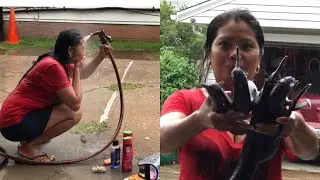 Maligo sa ulan / ligo-ligo sa labas ng bahay