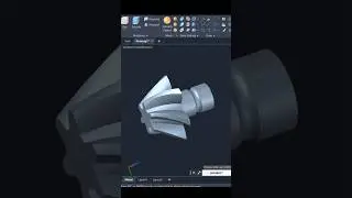 Helical Bevel Gear in AutoCAD 3D 