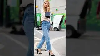 Mom Jeans que se llevan con estilo #shorts  #tendenciasdemoda