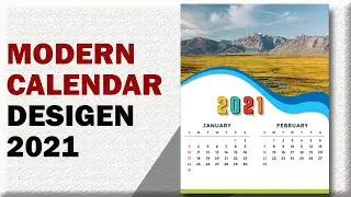 Modern Design new year 2021 calendar