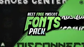 Best Bold Font Pack For Mascot Logo || Add Cool Fonts On Your Mascot Logo .
